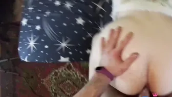 chick with big booty fuck by her cousin at home