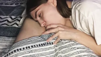 Barely Legal step-daughter Makes Sweet Oral Sex And Swallows All My Cum