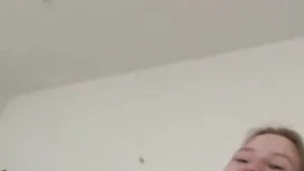 Slender pov teenie jerks off rough penis