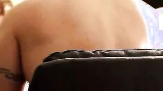 Masked ex-wife makes husband jerk off while she fucks herself