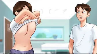 Summertime Saga: Milf mom And A Shy Bro Inside The
