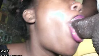 Black Eighteen Slides Pink Penis Sucking Off Lips On bbcs- DSLAF