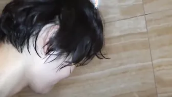 Adorably Filth School-Boy's Dirty Fantasy - Washing Up With A Hot Babe