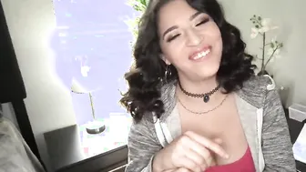 Gigantic Tit Hispanic Step-Sister Stops Studying to Boned Gigantic Penis