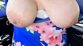 BBW cougar with gigantic natural titted slow inside slow motion