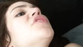 Faith Leon mouth fucks herself and makes gigantic african dick