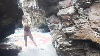 Closeups porn video – Nippleringlover lusty MILF nude at naked beach pierced twat intense
