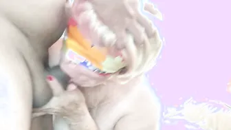 More of Grandmother deep throat. Angelas rich fellatio