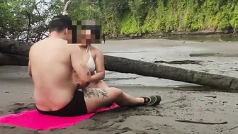 Fucking on the beach WE WERE CAUGHT but we keep