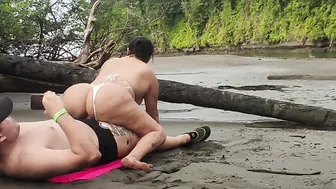 Fucking on the beach WE WERE CAUGHT but we keep