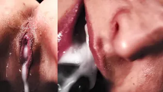 Real Life Cartoon - Cumshot Compilation - Boned snatch filled up with a ton of cum