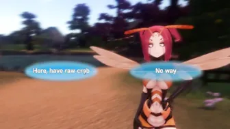 Monster Women Island [Monthly Anime game] Ep.14 hornet monster cunt with mouth trapped by a dyke purple slime bimbos