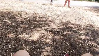 Flashing my cock into front of a young chick into