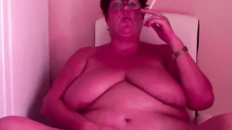 Lusty BBW Ex-Wife is already Smoking Having Fun with her Twat