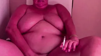 Lusty BBW Ex-Wife is already Smoking Having Fun with her Twat