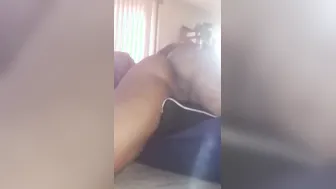 Humping the pillow before someone walk into the room