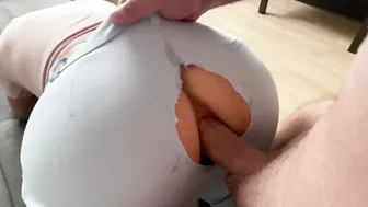 Rough Anal Nailed inside Torn Leggings - Julia Fit