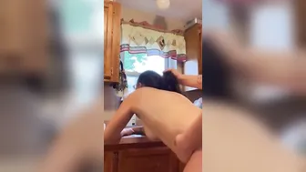 Gets pounded into the kitchen