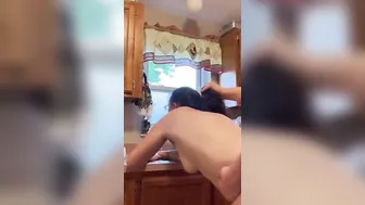 Gets pounded into the kitchen