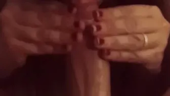 Hot sexy loves stroking and blowing your penis to gotten a taste of cum