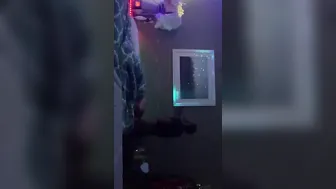 STL cougar SUCKING OFF big black cock