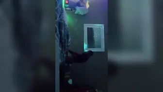 STL cougar SUCKING OFF big black cock