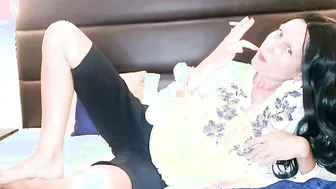 sexy Smoking mom Twat Boned Doggy Style And Creampied