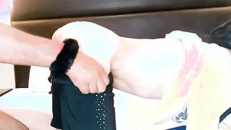 Sexy Smoking mom Twat Boned Doggy Style And Creampied