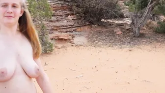 Masturbating on the truck tailgate (Adorable melons and vagina) I live my dildo
