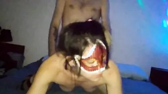 Part two: milf Yoga professor screwed inside bed and creampied. Cum in cunt messy drip. Orgasms.