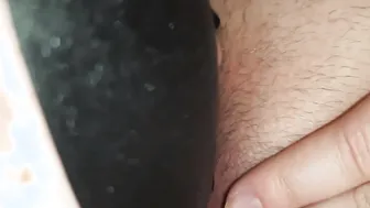 Close up eating brings her fat unshaved cunt to shaking orgasm