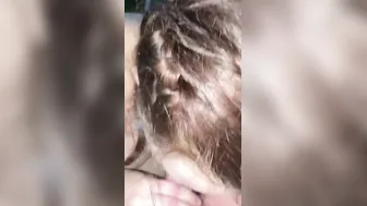 Adorable pigtailed gigantic tit teens shows her cocksucking skillz off and swallows her pay
