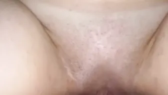 Lusty wifey is waiting willingly with legs stretched and soak open cunt for my rough dick to boned her