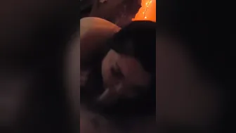 Hot thick Hispanic sucking off my Gigantic penis while she twerks her thick butt