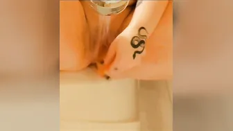 Fucking myself inside the shower