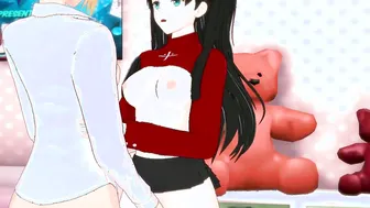 3Some with Rin Tohsaka and Saber Fate [Hentai 3D]