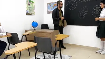 Min Galilea boned inside the classroom