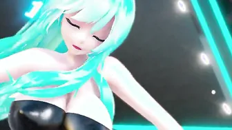 【MMD R-teenagers SEX DANCE】MELISSA (MIKU) Follow The Leader Rough sex sweet goddess booty [CREDIT BY] Shark100