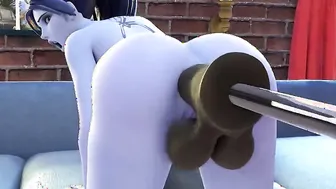 Widowmaker Getting Her Booty Destroyed by Horse Sex Toy (Overwatch) 3d animation with sound