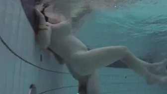 Concealed pool webcam trailer with underwater sex and fucking couples