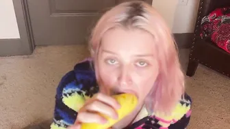 Different porn video – ASMR- Squash Blowing and Licking