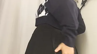 Turned On eighteen shows off her body into the fitting room