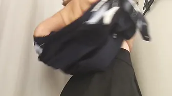 Turned On eighteen shows off her body into the fitting room