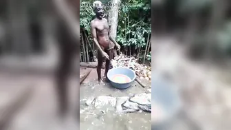 Ebony mature geezar
