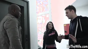 Sexy dark haired ex-wife sodomized by african dude