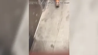 Cumming on Long Ghetto African Butt inside Pants