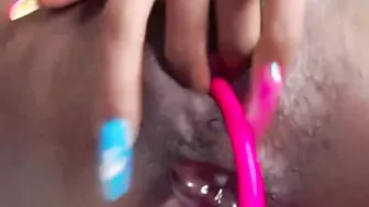 Rough masturbation play twat and got orgasm