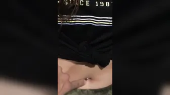 Having Fun with her beauty navel earring