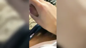 boy is experimenting with his toothbrush