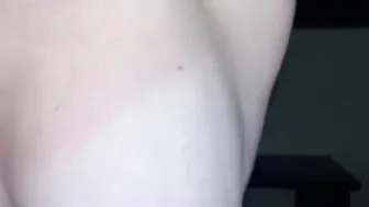 She brought herself to orgasm and I came on her hooters